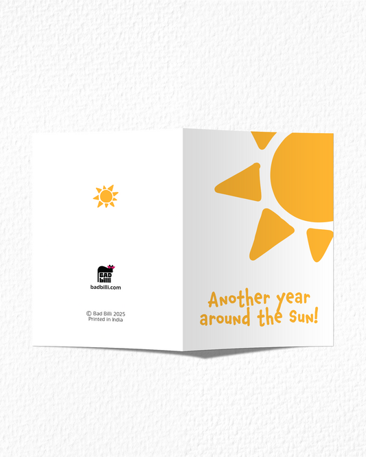 Another Year Around The Sun Card