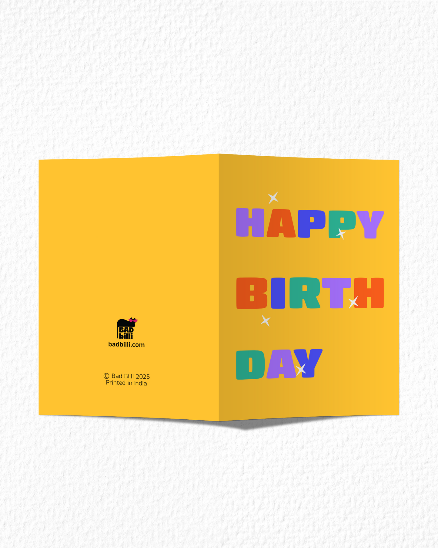 Bold Text Birthday Card