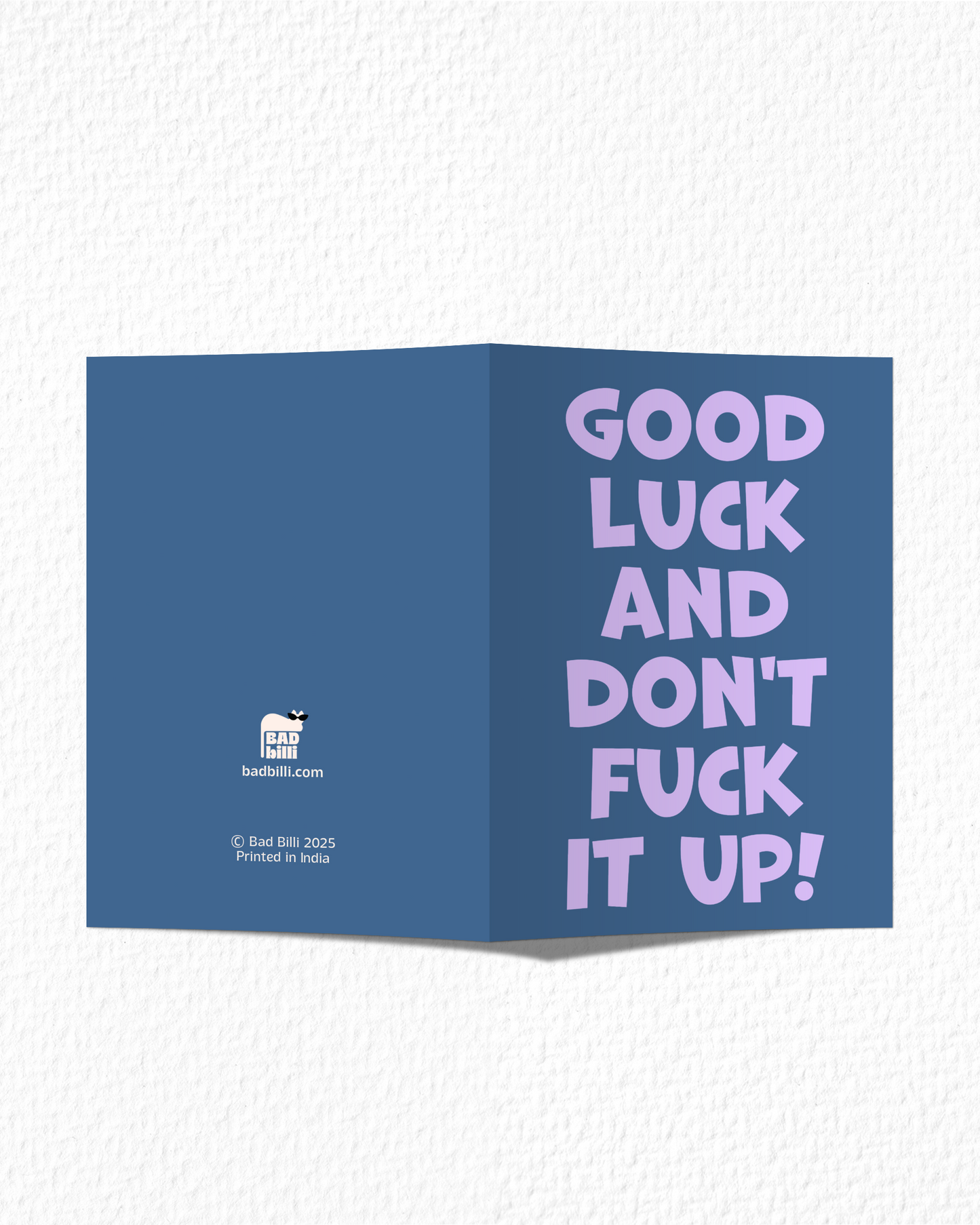 Don't Fuck It Up Card
