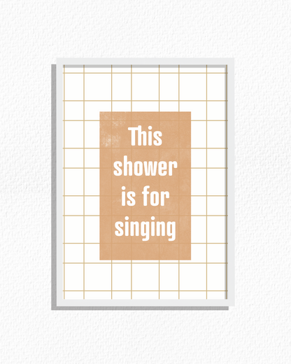Shower Time (Ochre)