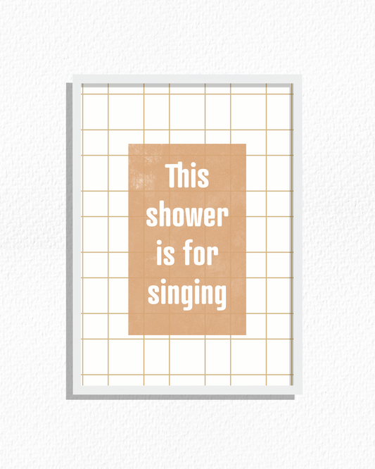 Shower Time (Ochre)