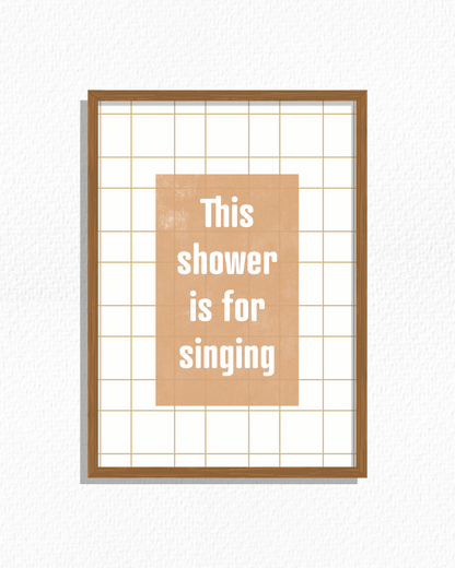 Shower Time (Ochre)