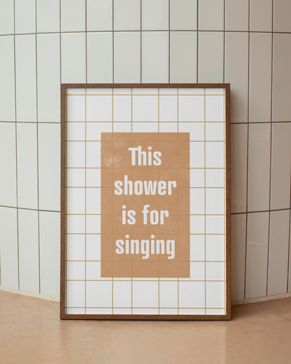 Shower Time (Ochre)