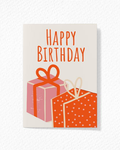 Gifts Birthday Card
