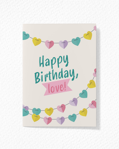 "Happy Birthday, Love!" Card