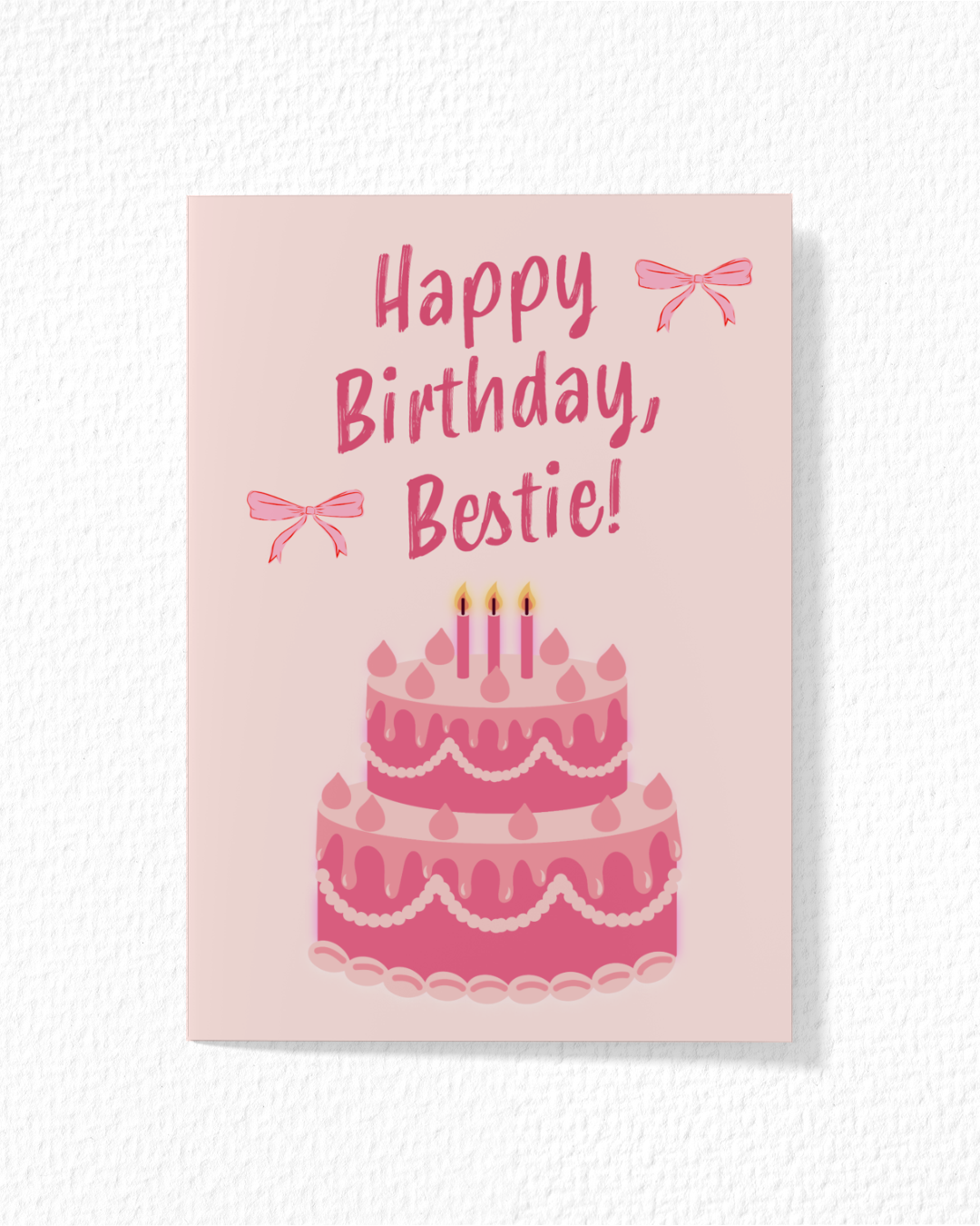 "Happy Birthday, Bestie" Card