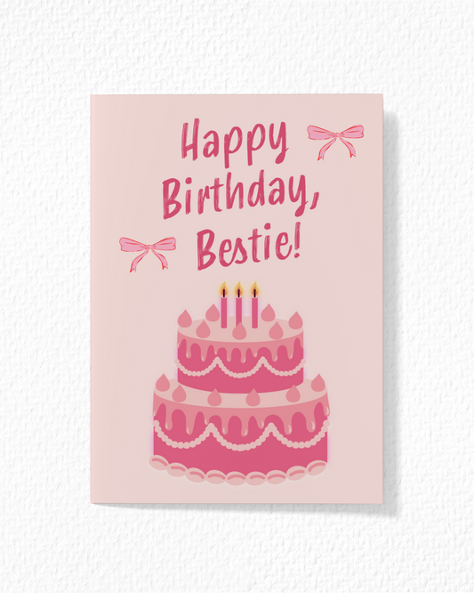 "Happy Birthday, Bestie" Card