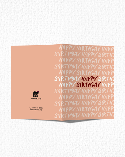 Happy Birthday Text Card