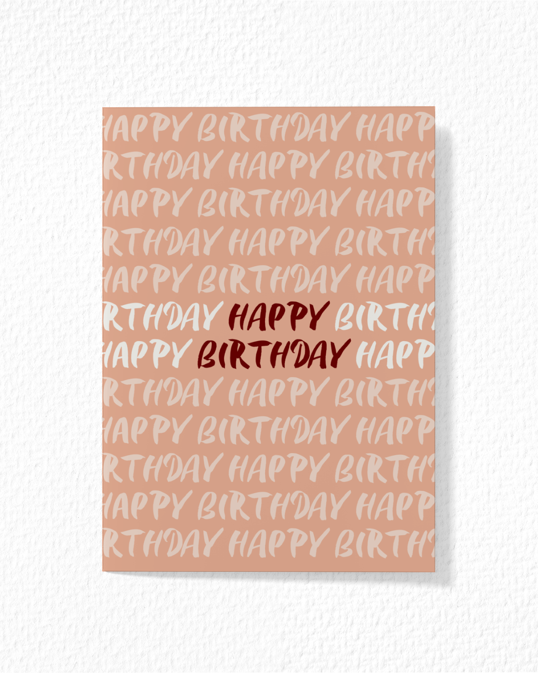 Happy Birthday Text Card