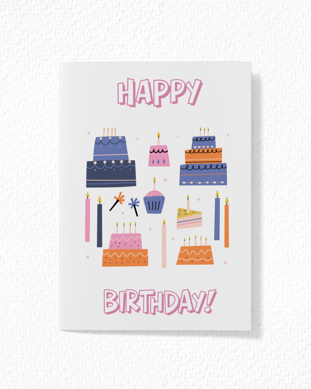 Cakes And Candles Birthday Card