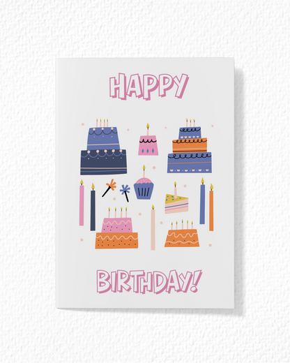 Cakes And Candles Birthday Card