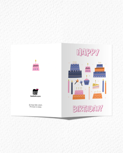 Cakes And Candles Birthday Card