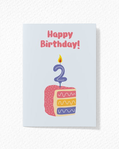 Happy 2nd Birthday Card