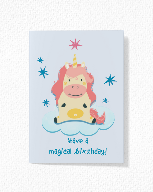 Magical Unicorn Birthday Card