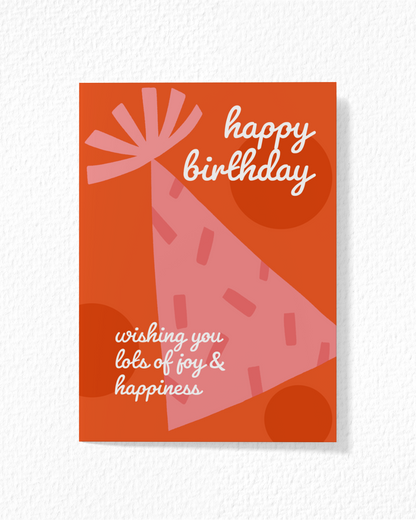 Party Hat Birthday Card