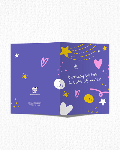 Wishes And Kisses Birthday Card