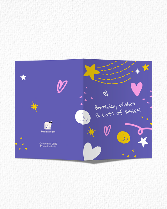 Wishes And Kisses Birthday Card