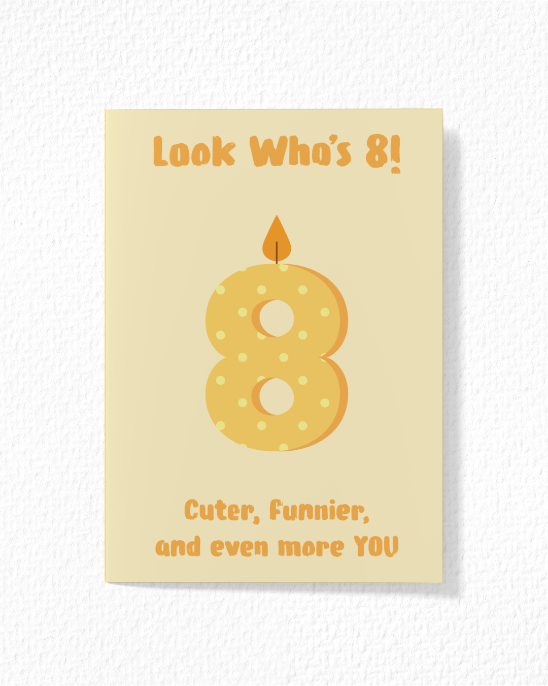Happy 8th Birthday Card