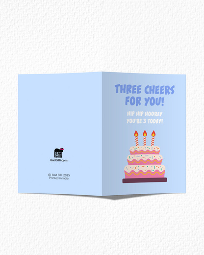 Happy 3rd Birthday Card