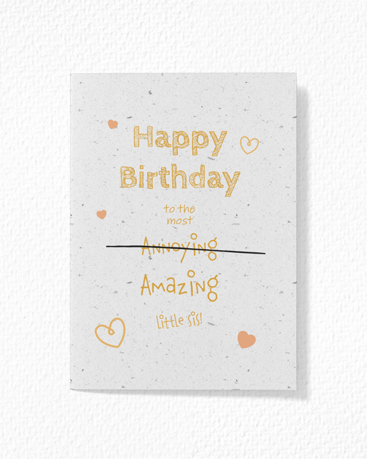 Little Sister Birthday Card