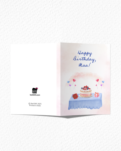 Maa Birthday Card