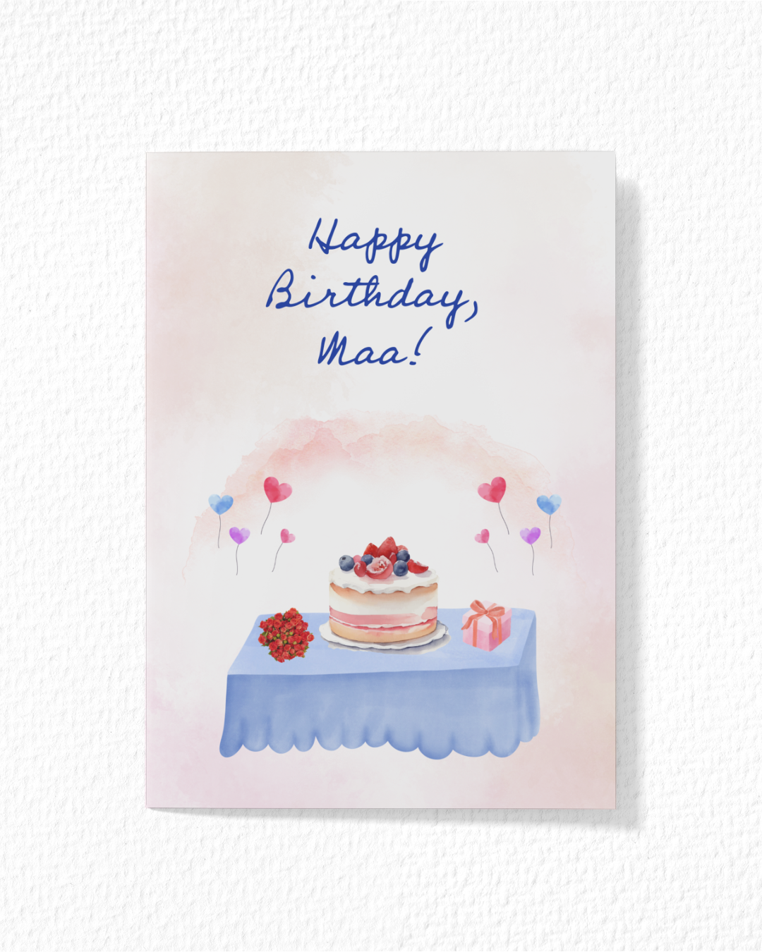 Maa Birthday Card