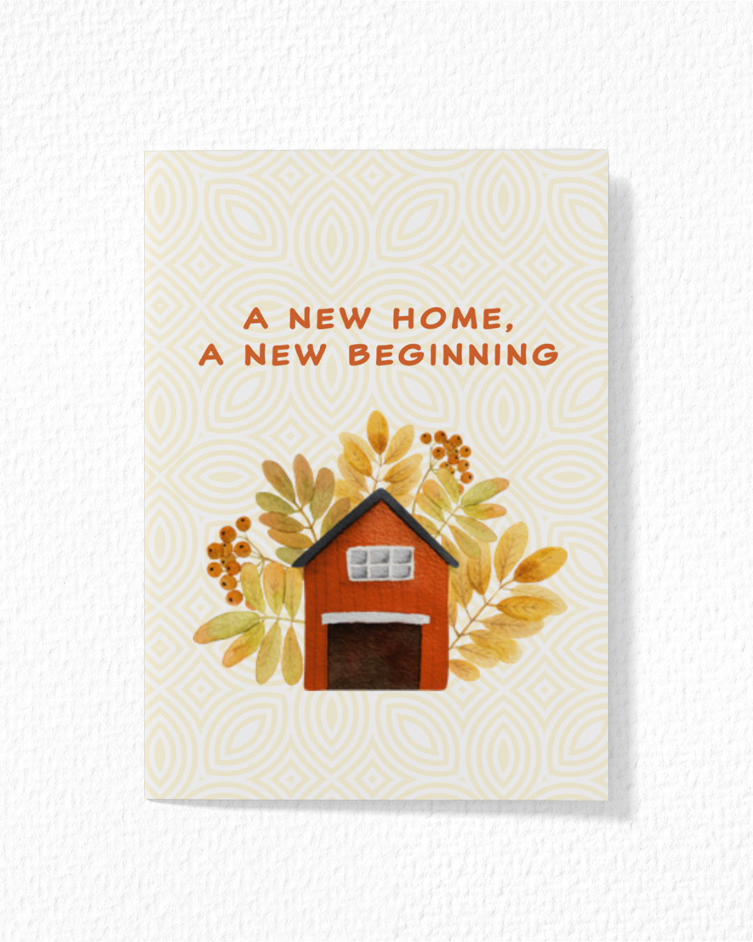Orange Housewarming Card