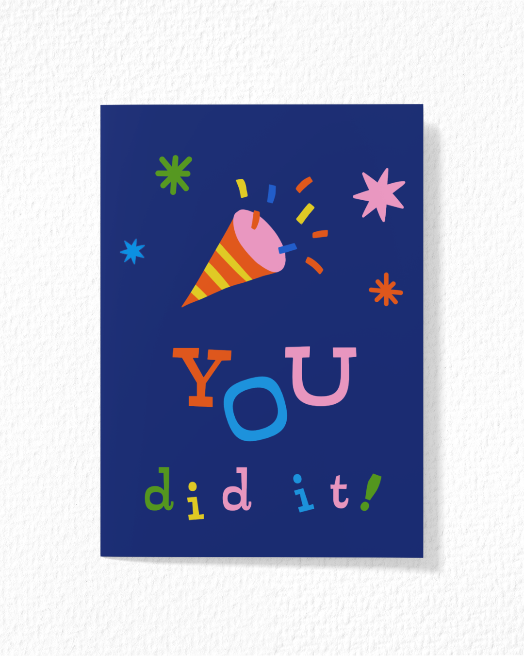 "You did it!" Card