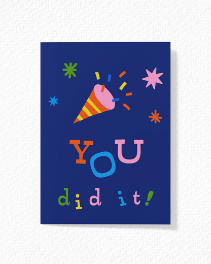 "You did it!" Card