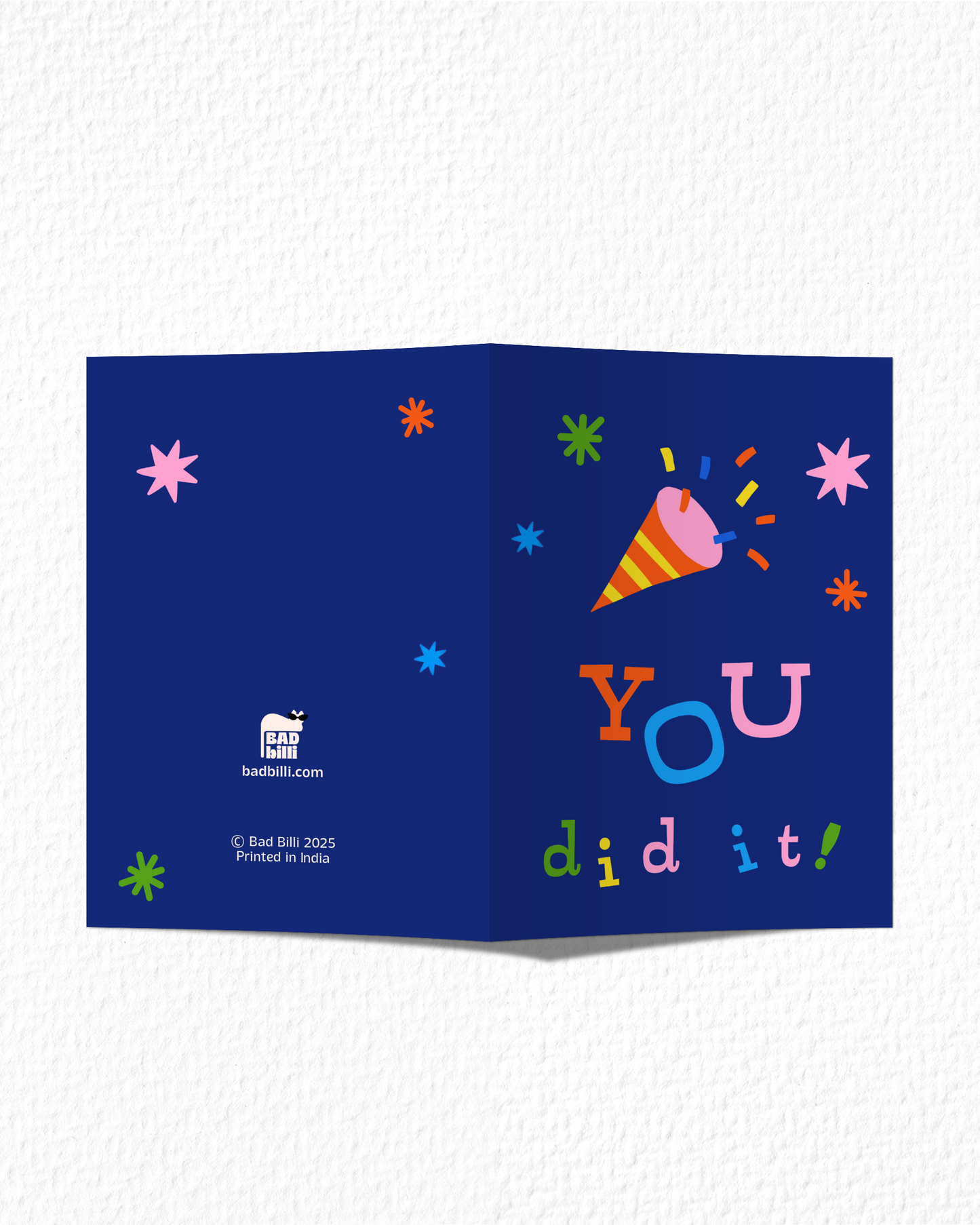 "You did it!" Card