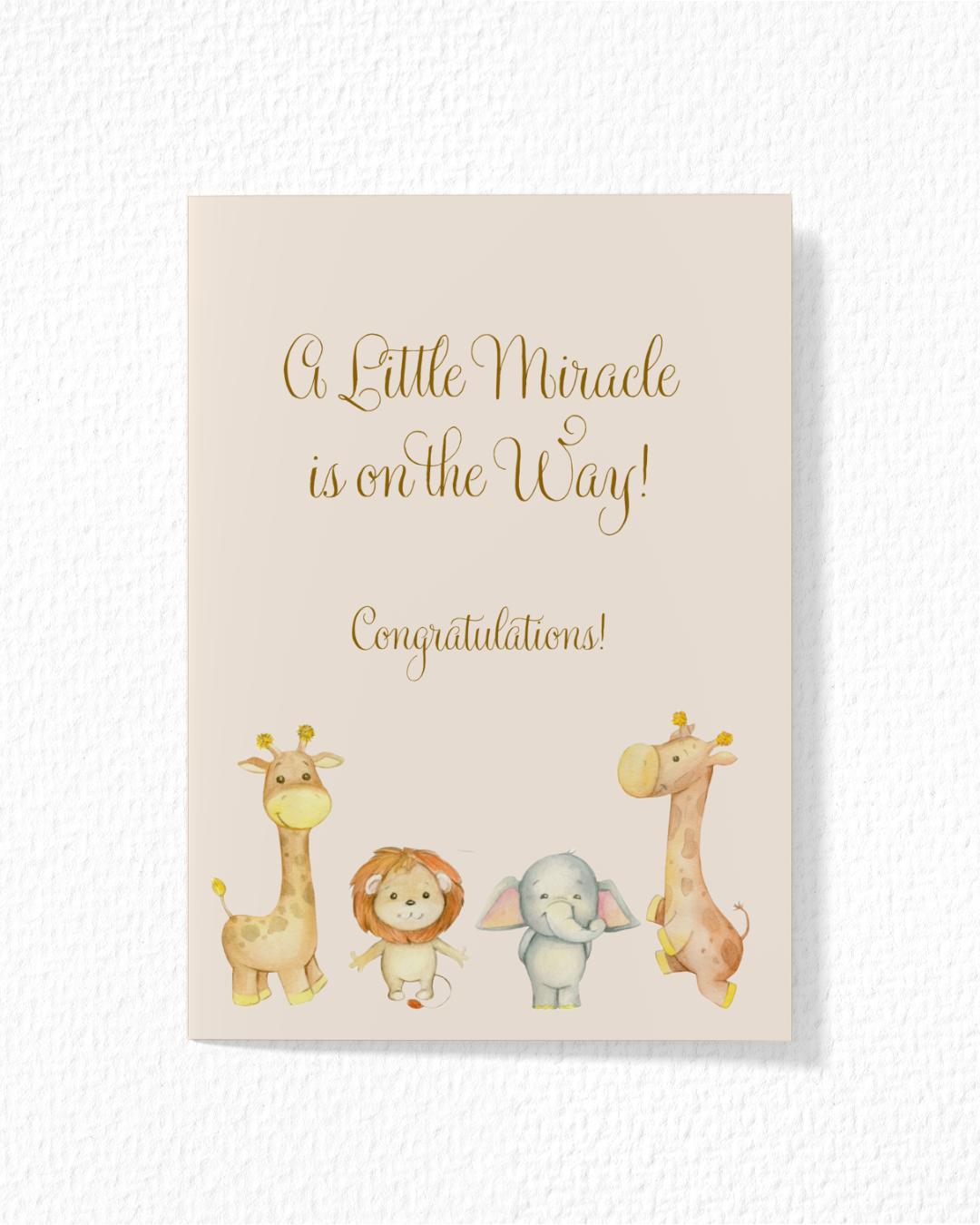 Cute Pregnancy Wishes Card