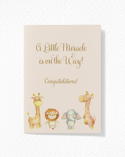 Cute Pregnancy Wishes Card