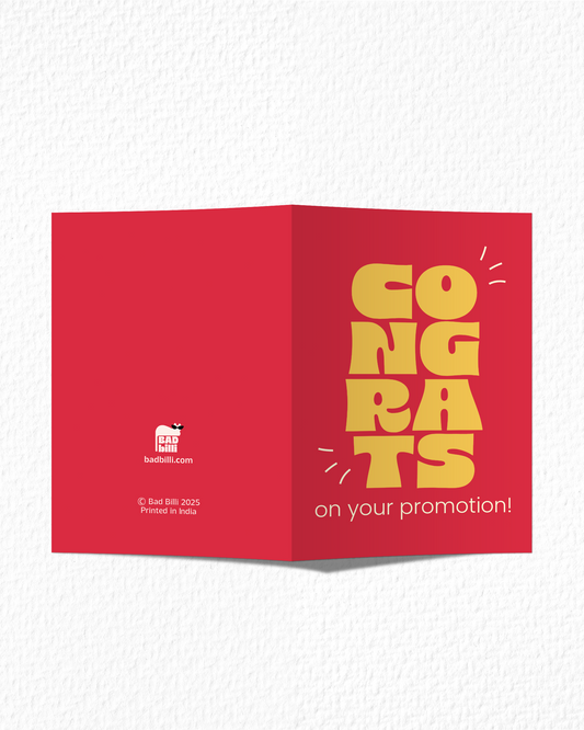 Congrats On Promotion Card
