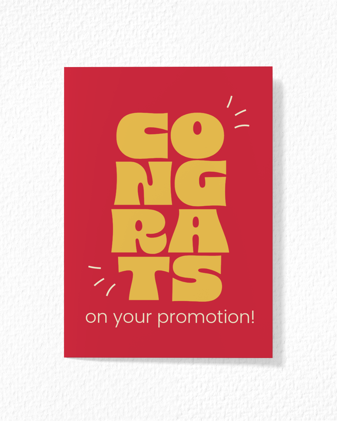 Congrats On Promotion Card