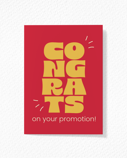 Congrats On Promotion Card