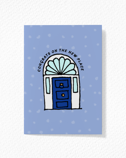 Blue Housewarming Card