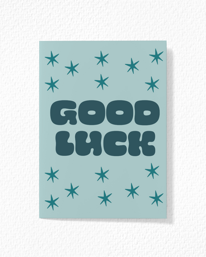 Starry Good Luck Card