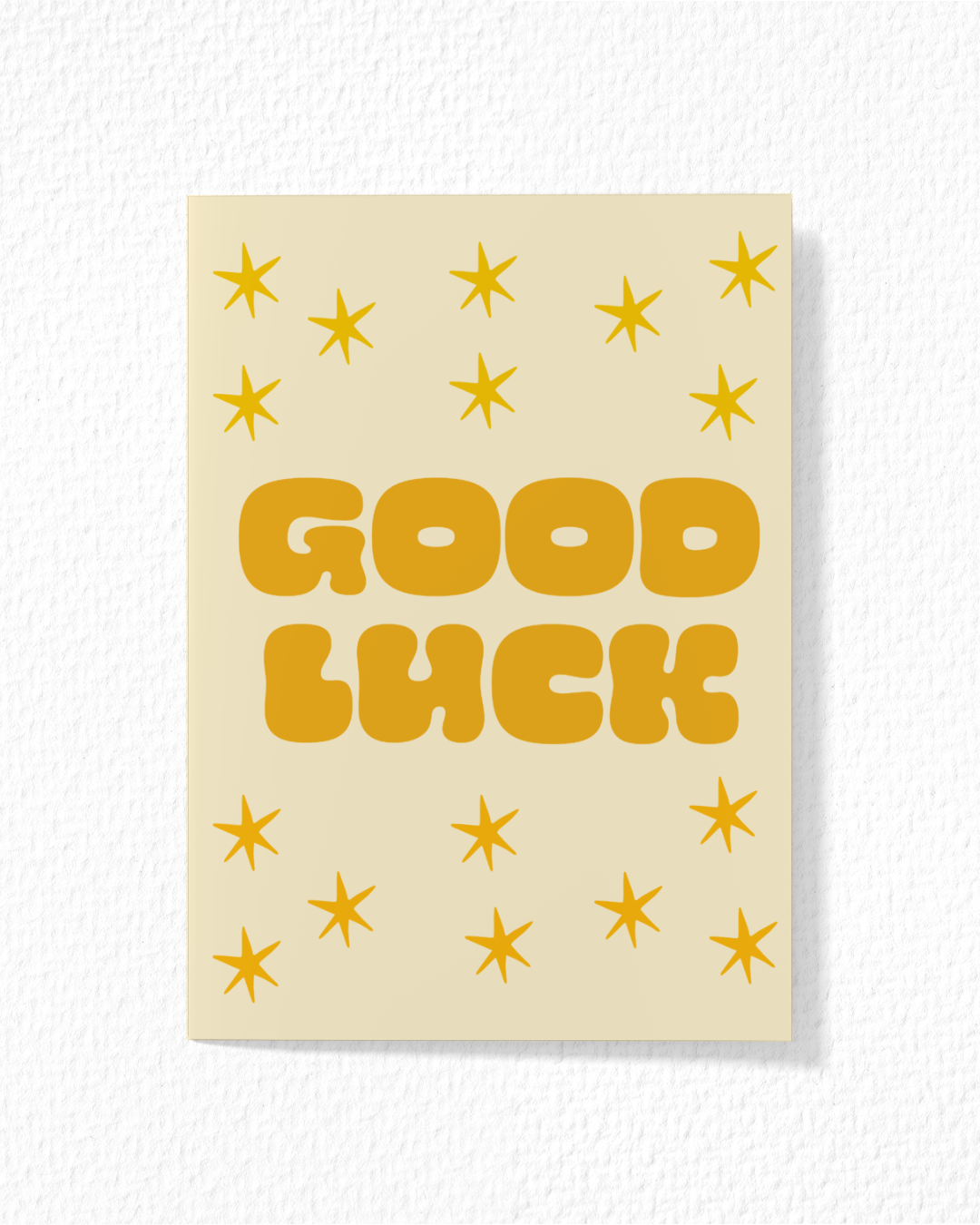 Starry Good Luck Card