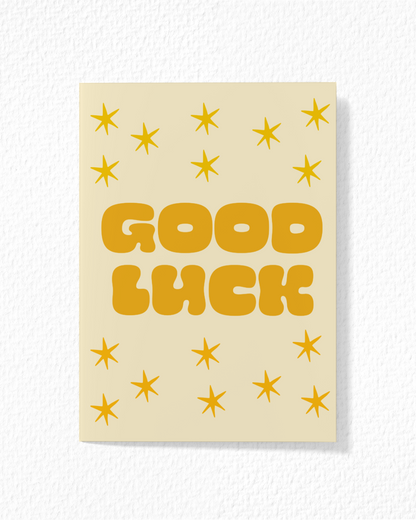 Starry Good Luck Card