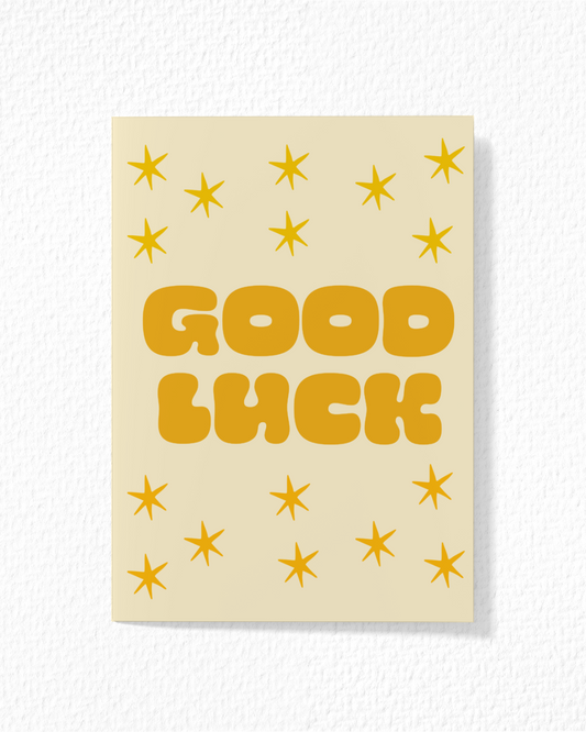 Starry Good Luck Card