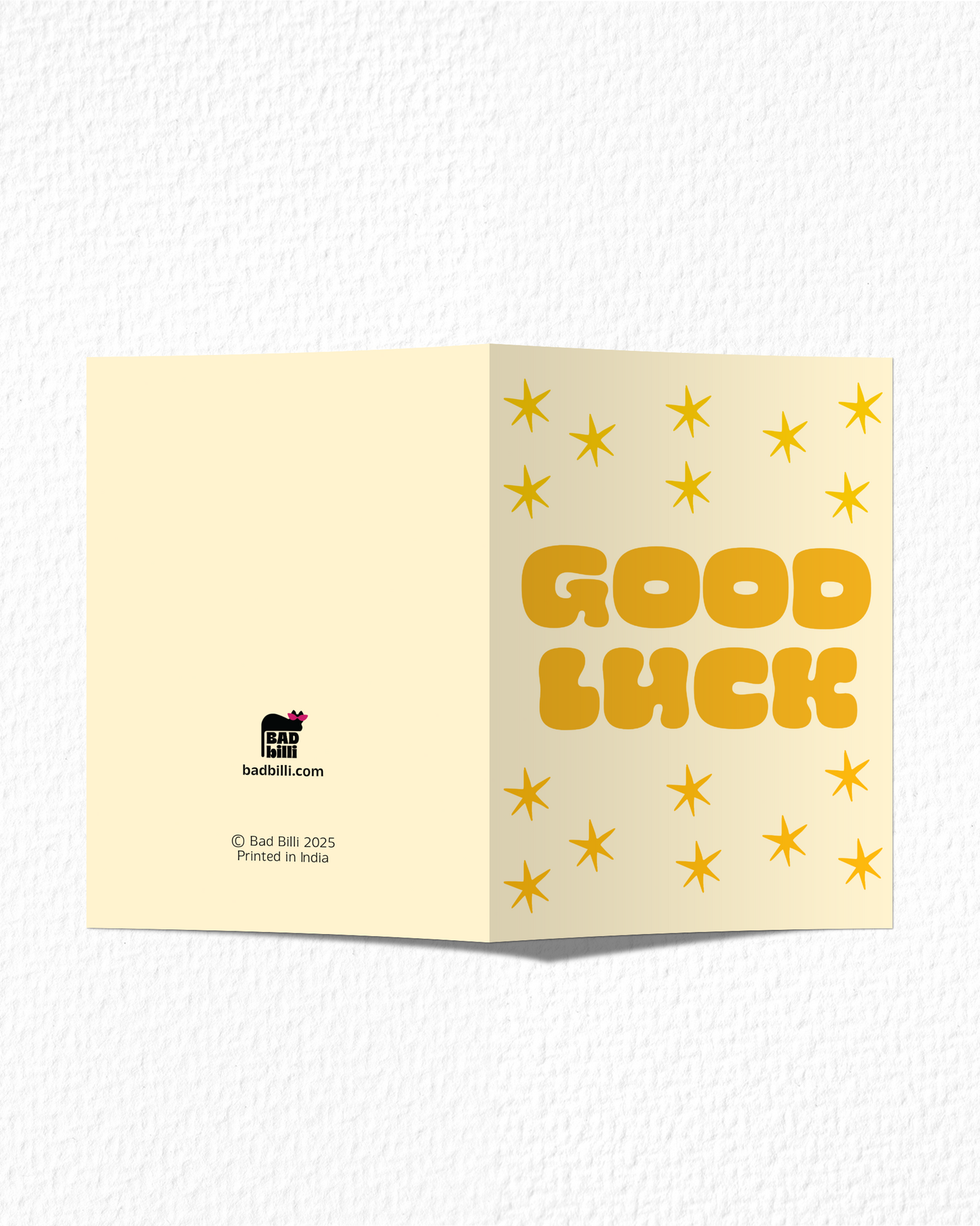 Starry Good Luck Card