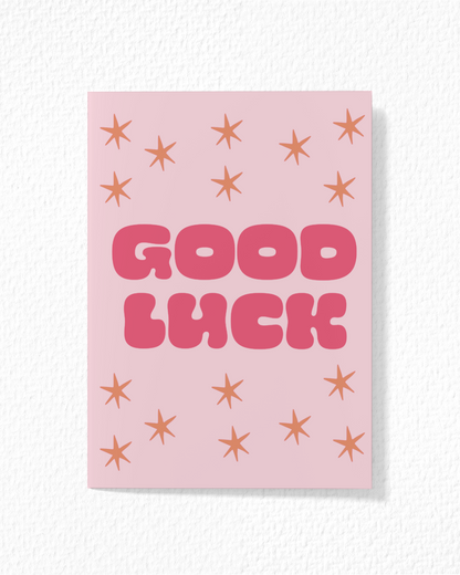 Starry Good Luck Card