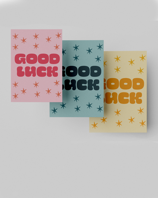 Starry Good Luck Card