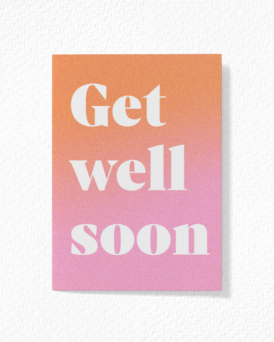 Gradient Get Well Soon Card
