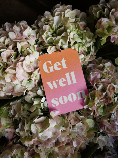 Gradient Get Well Soon Card