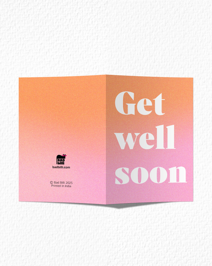 Gradient Get Well Soon Card