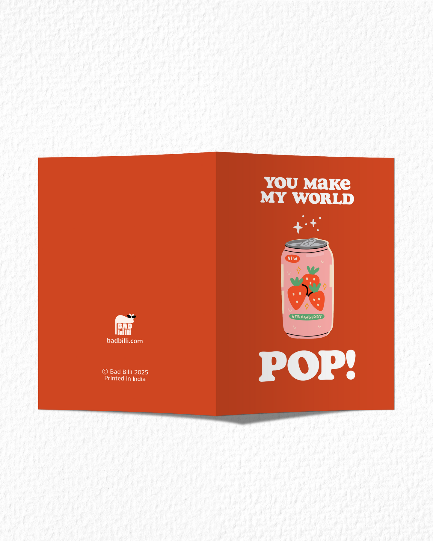 "You Make My World Pop!" Card