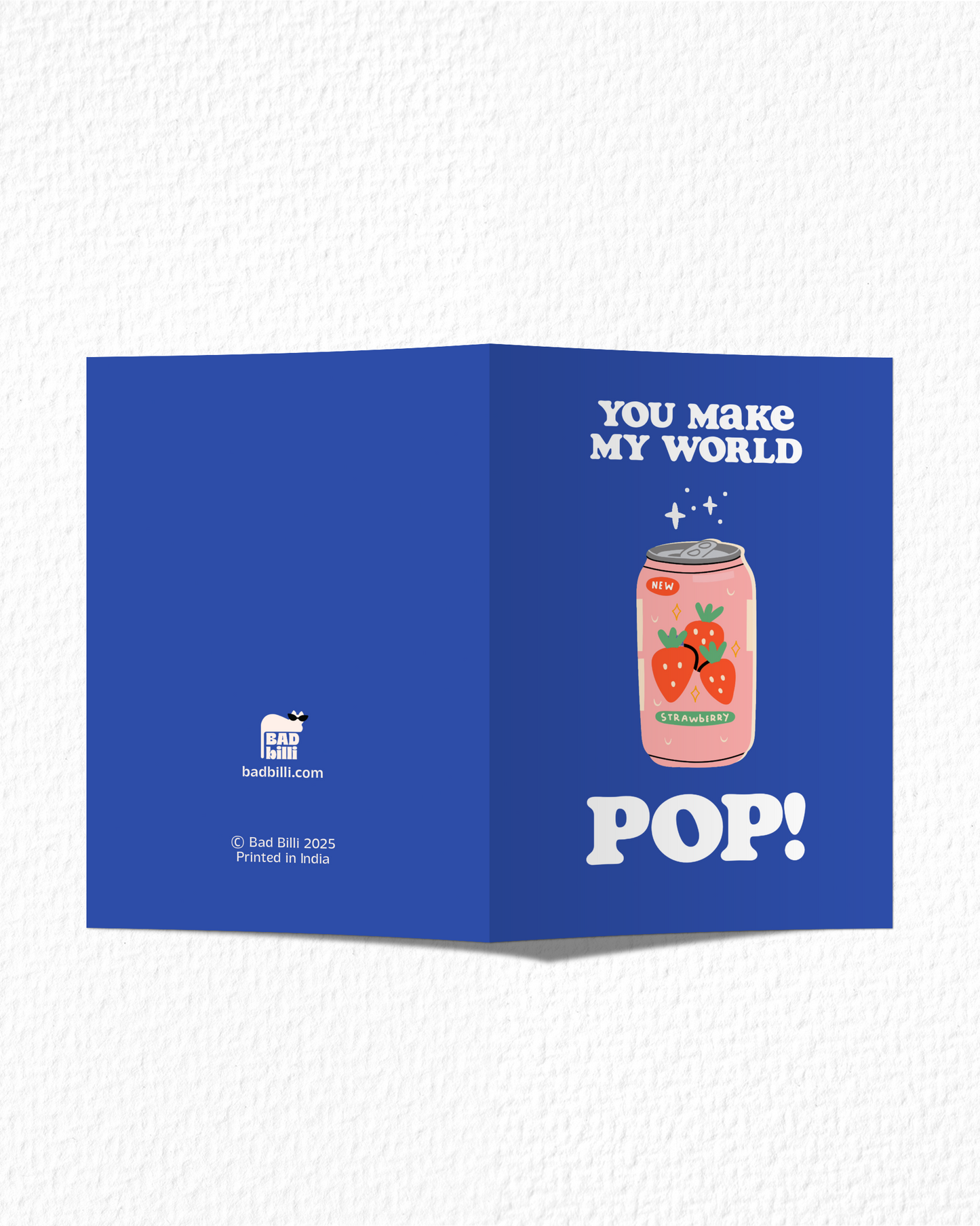 "You Make My World Pop!" Card