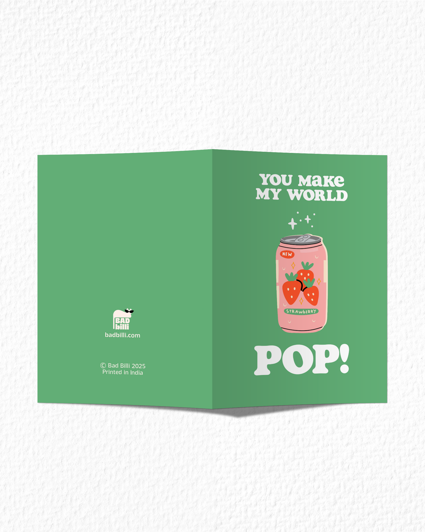 "You Make My World Pop!" Card