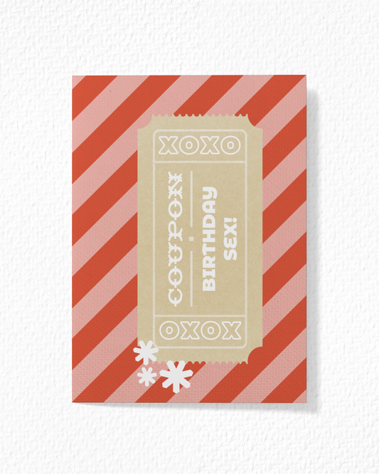 Birthday Sex Coupon Card